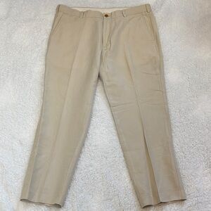 Brooks Brothers Clark Baird McNutt Irish linen Men's tan Khaki Chinos 38 x30